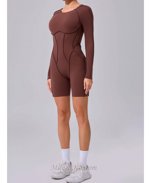 Гладкий комбінізон Shorts Body Crop top Skin model 78